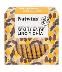 [8435351499234] Galletas Barritas Semillas de Lino y Chia 80 gr. (Natwins)