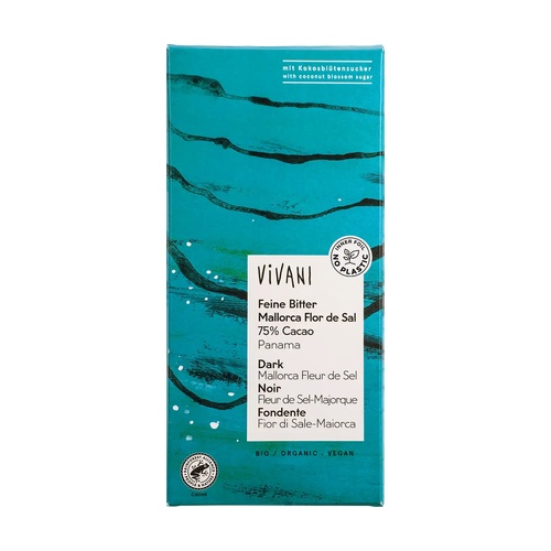 [4044889004342] Chocolate Con Leche 44% Panama Azucar Coco 80 Gr. (Vivani) (copia)
