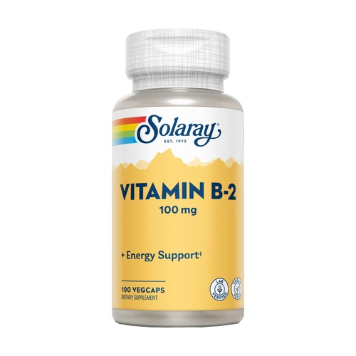 [076280043273] Vitamina B2 100 Mg. (Rivoflavina) 100 Caps. (Solaray)