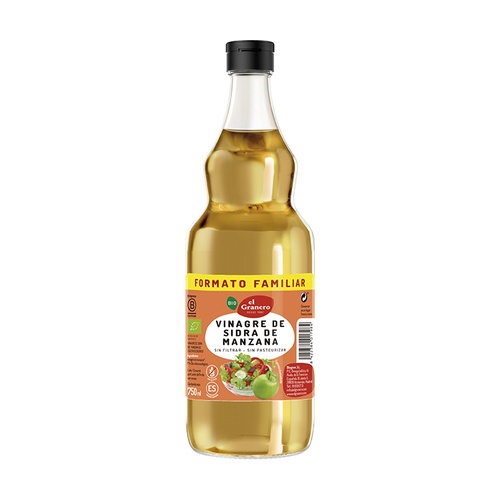 [8422584017984] Vinagre De Manzana Sin Filtrar Bio 750 ml. (El Granero)