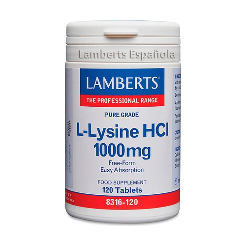 [5055148413279] L-Lisina 1000 mg. 120 Tab. (Lamberts)