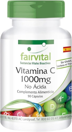 [8719214830694] Vitamina C 1000 Mg. No Acida 90 Caps. (Fairvital)