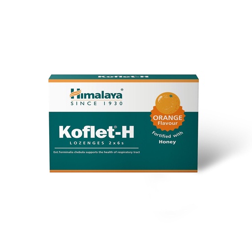 [8901138834913] Caramelos "Pastillas" Koflet H sabor Naranja 12 Uds. (Himalaya)