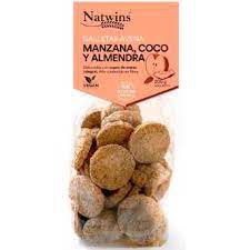 [8435351499210] Galletas Avena Manzana Coco y Almendras 200 gr (Natwins)