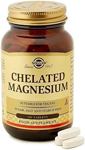 [8470000174896] Magnesio Quelado 15% Desc 100 Tab. (Solgar)