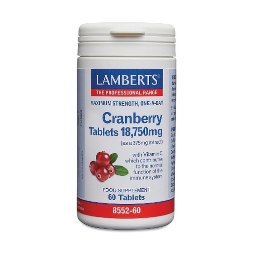 [5055148414177] Cranberry "Arandano Rojo" 60 Tab. 18,750 Mg. (Lamberts)