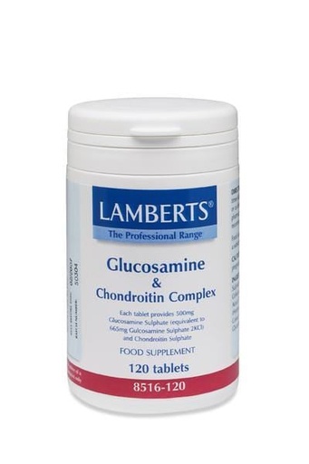[5055148413767] Glucosamina Y Condroitina  120 Comp. (Lamberts)