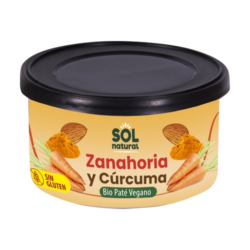 [8435037870104] Pate Zanahoria y Curcuma 125 Grs. (Sol Natural)