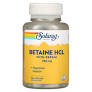 [076280048162] Betaina Hcl con Pepsin 250 mg. 180 Caps. (Solaray)