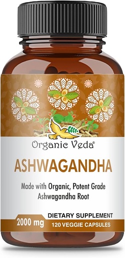 [815733023727] Ashwagandha Extra Mood Energy 60 Caps. (Organic Veda)