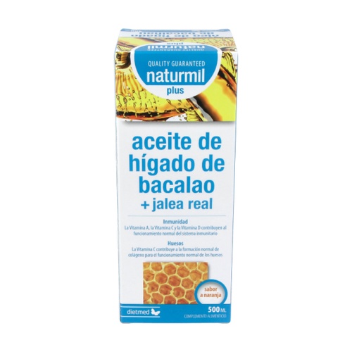 [5605481203022] Aceite Higado Bacalao y Jalea Real 500 ml. (Naturmil)