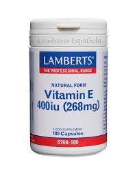 [5055148400569] Vitamina E Natural 400 U.I. 180 Caps. (Lamberts)