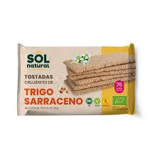 [8435037841302] Tostadas de Trigo Sarraceno S/Gluten bio 140 Gr (Sol Natural) 