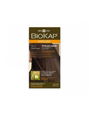 [8030243010254] Tinte Castaño Claro 5.0 140 ml. (Biokap)