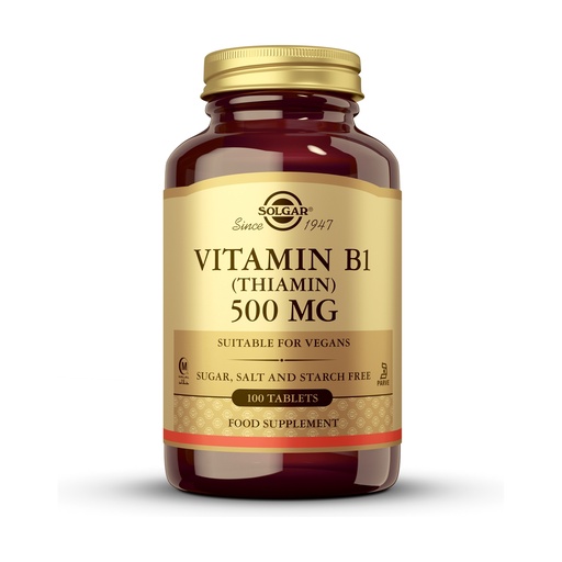 [033984029804] Vitamina B1 (Tiamina) 500 mg. 100 Comp. (Solgar)