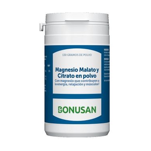[8711827073369] Magnesio Malato y Citrato 130 Grs. (Bonusan) 