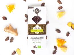 [8437008226415] Tableta Chocolate Negro Jengibre y Citricos 80 gr (Isabel)
