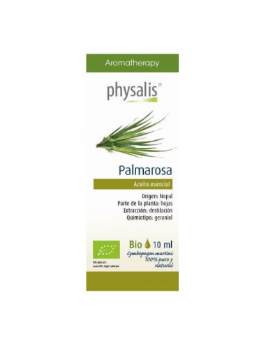 [5412360010820] Aceite Esencial Palmarosa 10 ml. Bio (Physalis)