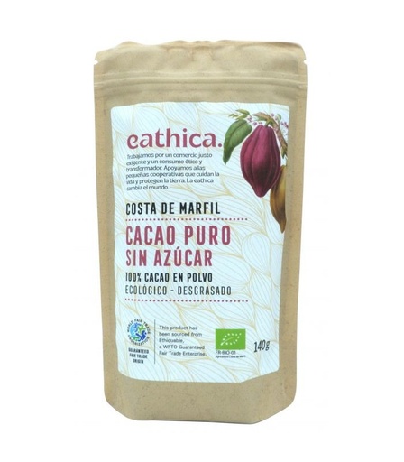[8436007107435] Cacao Puro en Polvo 140 Grs. (Eathica)