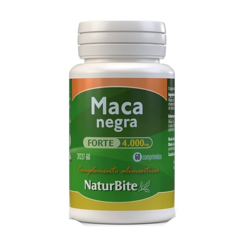 [8436583691229] Maca Negra Forte 4000 mg. 60 Comp. (NaturBite)