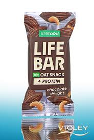 [8595657104444] Barrita Proteinas Avena y Delicia de Chocolate Bio 40 gr (Lifebar)