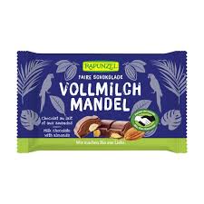 [4006040196006] Chocolate Cristalino Leche con Almendras 100 Grs.(Rapunzel)