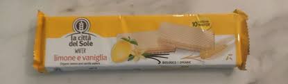 [8019010428416] Wafers de Limon y Vainilla 125 Grs. (La Citta del Sole)
