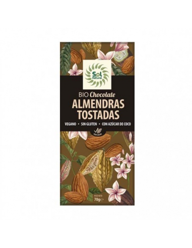 [8435037802051] Chocolate Almendras Tostadas 70 Grs.(Sol Natural) 