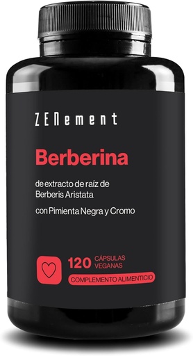 [X001J6AVP1] Berberina Pimienta Negra y Cromo 120 Caps. (ZENement)