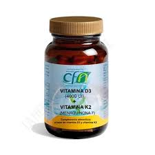 [8436608680580] Vitamina D3 4000 UI Vitamina K2 (Menaquinona 7) 60 Caps. (CFN)