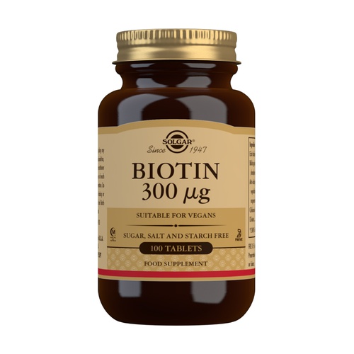 [033984002807] Biotina 300Mcg. 100 Comp. (Solgar)