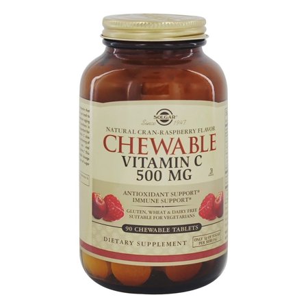 [033984004085] Vitamina C 500Mg Sabor Frambuesa 90 Comp. (Solgar)