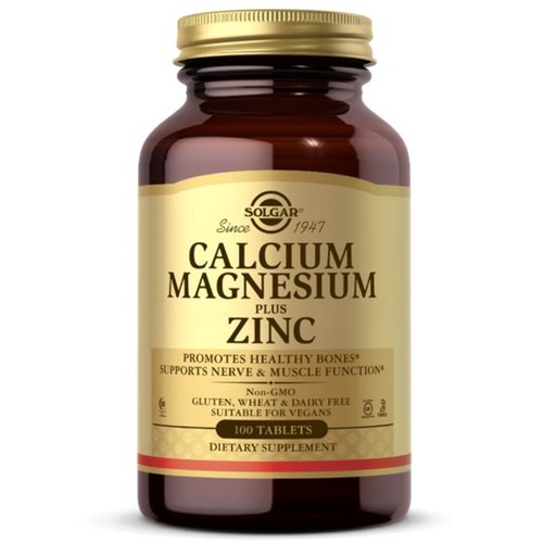 [033984005204] Calcio Magnesio Plus Zinc. 100 Comp. (Solgar)