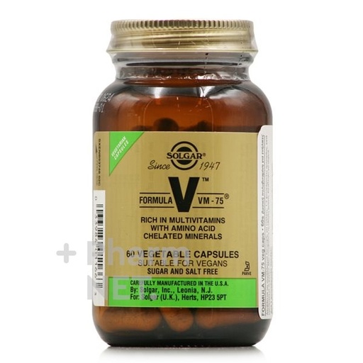 [033984011663] Formula Vm 75 (Dos-Al-Dia). 60 Cáps. (Solgar)