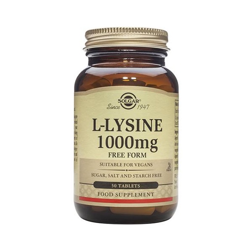 [033984017009] L-Lisina 1000 Mg 50 Tabl. (Solgar)