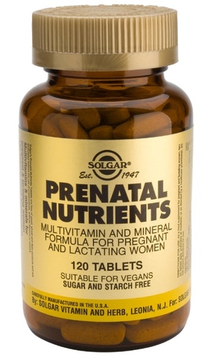 [033984022720] Nutrientes Prenatales  120 Tab. (Solgar)