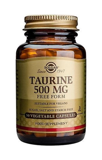 [033984027008] Taurina 500 Mg. 50 Cáps. (Solgar)