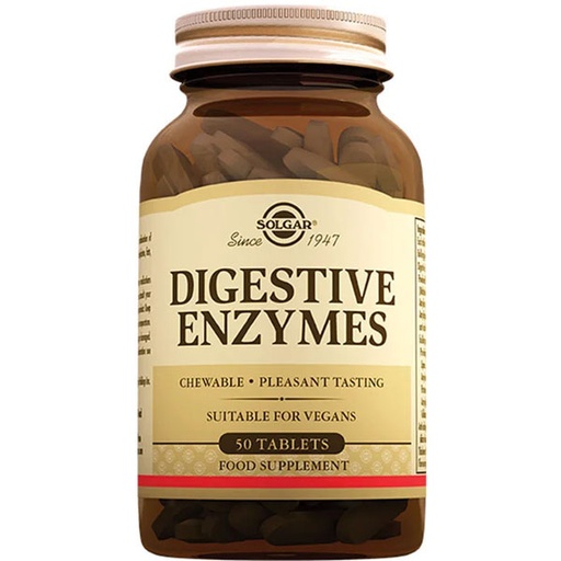[033984028005] Vegan Enzimas Digestivas 50 Comp. MASTIC (Solgar)
