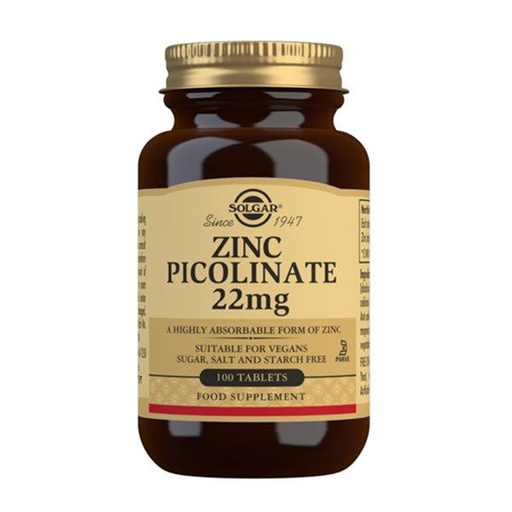 [033984037250] Zinc Picolinato 22 Mg. 100 Comp. (Solgar)