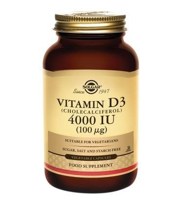 [033984529083] Vitamina D3 Colecalciferol 120 Caps. 4000Ui (Solgar)