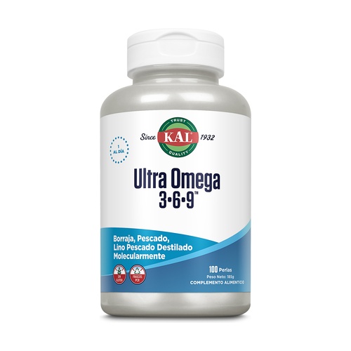 [076280345476] Ultra Omega 3 6 9 100 Perlas 1 Al Dia (Kal)