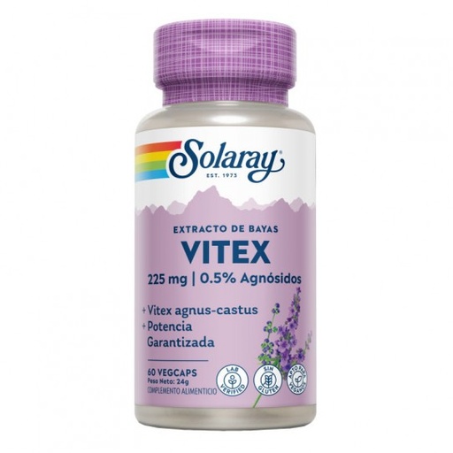 [076280678703] Vitex Berry Extract *Sauzgatillo* 60 Caps. (Solaray)