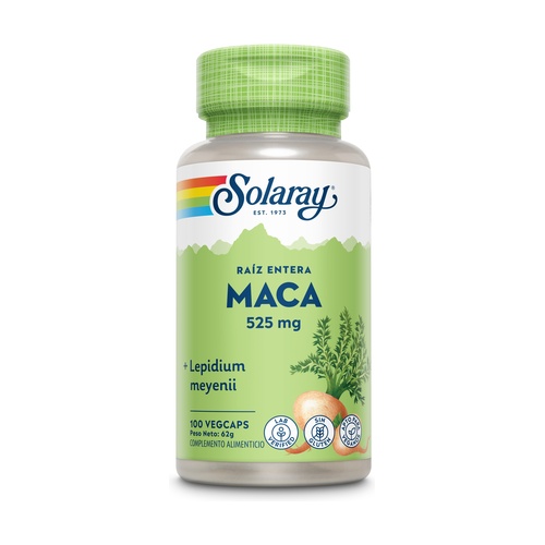 [076280760125] Maca 525 Mg 100 Caps. (Solaray)