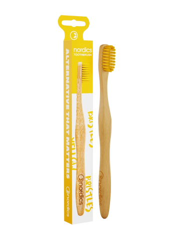 [3800500324036] Cepillo Bambu Adulto Amarillo (Nordics)