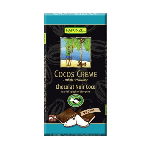 [4006040294009] Chocolate Negro Con Crema De Coco Vegano Bio 100 G. (Rapunzel)