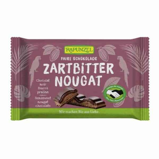 [4006040396017] Chocolate Nugat Negro 60% 100 Grs.  (Rapunzel)