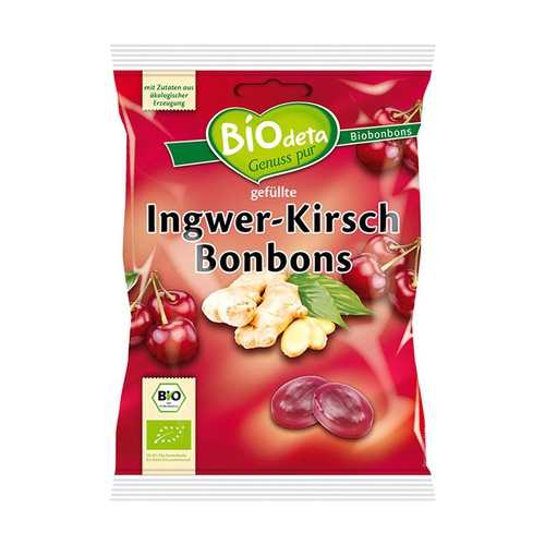 [4014522180207] Caramelos De Cereza Y Jengibre Bio 75 Grs. (Biodeta)
