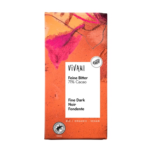 [4044889001006] Tableta De Chocolate Negro 71% 100Gr (Vivani)