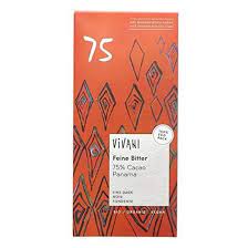 [4044889002713] Chocolate Negro Panama 75% Cacao 80 Grs. (Vivani)