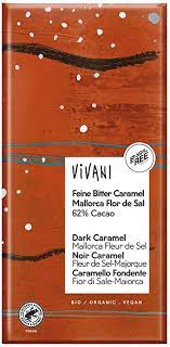 [4044889004335] Chocolate Negro Crujiente Caramelo Y Sal Mallorca 80 Grs. (Vivani)